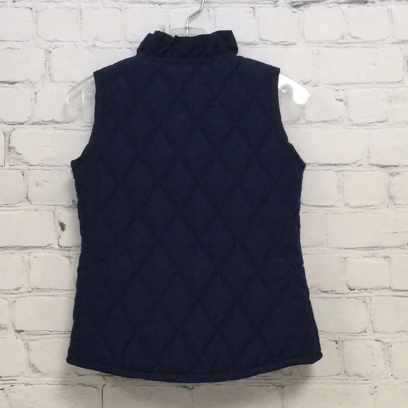 Crown & Ivy 2T Navy Blue Quilted Snap Button Vest - Picture 4 of 5